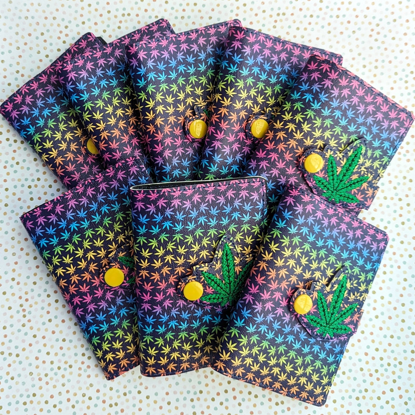 Weed Rainbow Mini Composition Notebook Cover