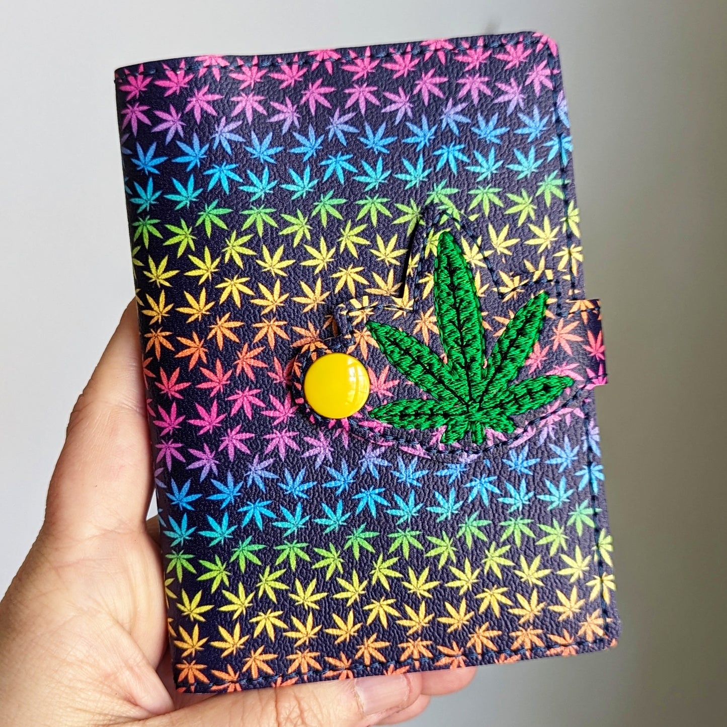 Weed Rainbow Mini Composition Notebook Cover