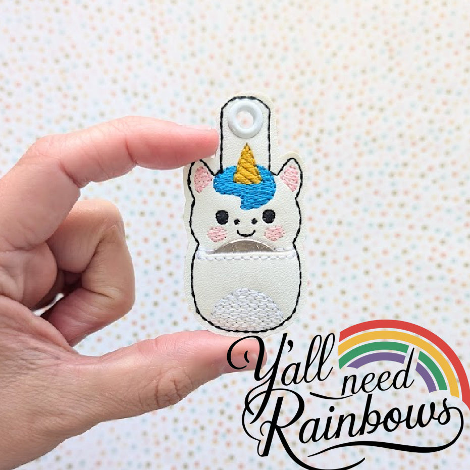 Aldi Quarter Keeper Key Fob - Unicorn